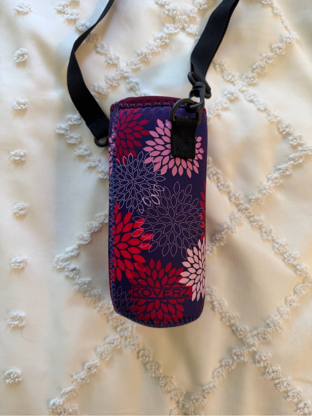 Water bottle shoulder strap
